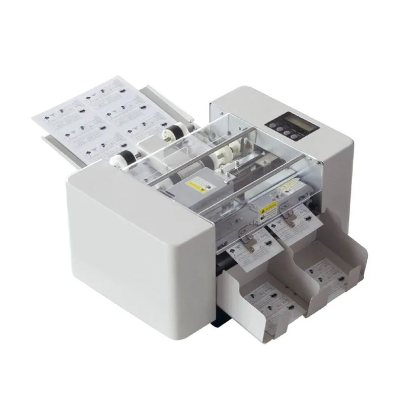 

A4 Size Automatic Business Card Cutting Machine Paper Card Cutter Electric Paper Slitting Machine,Paper Trimmer 110V/220V 80W