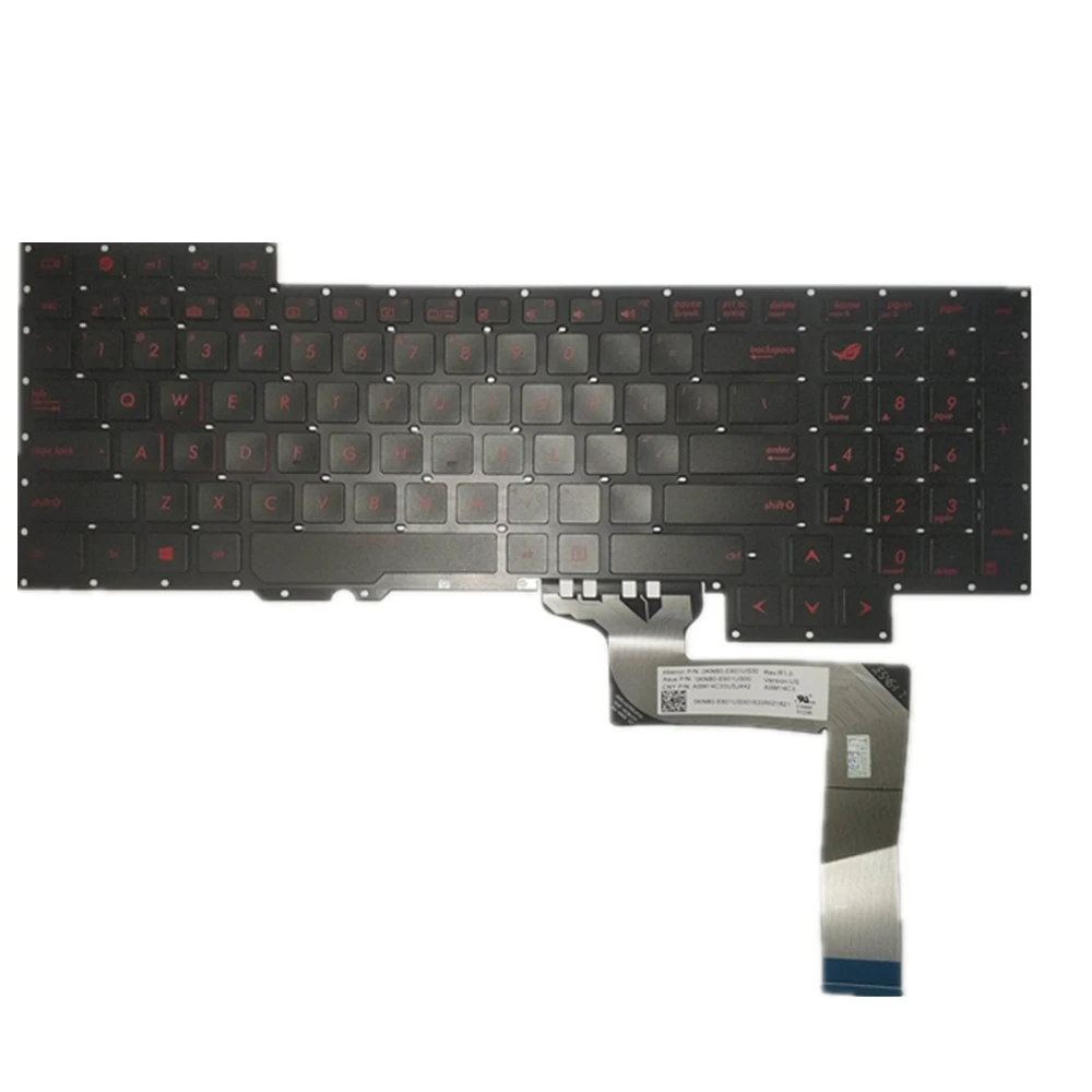 Клавиатура для ноутбука ASUS G751 G751JL G751JM G751JT G751JY GFX71 GFX71J GFX71JT GFX71JY американская версия