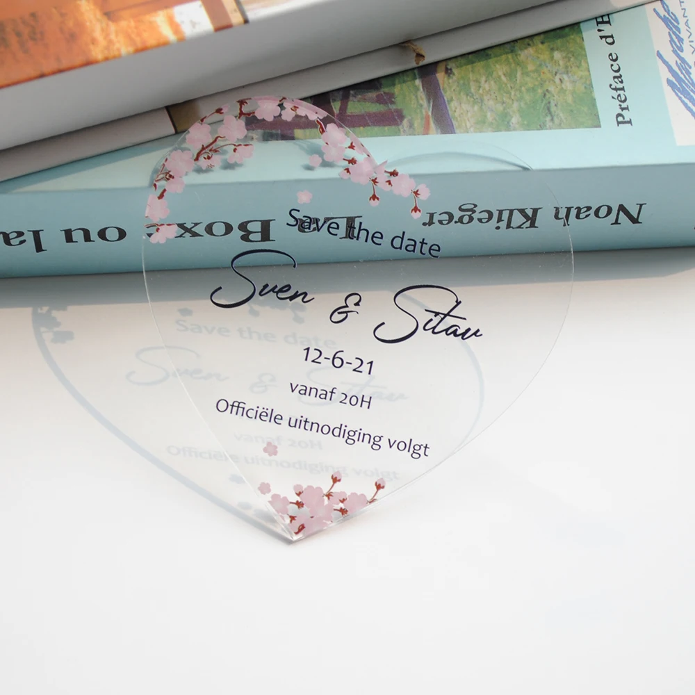 10 шт. акриловые открытки с надписью сохранить дату|Открытки и приглашения| |