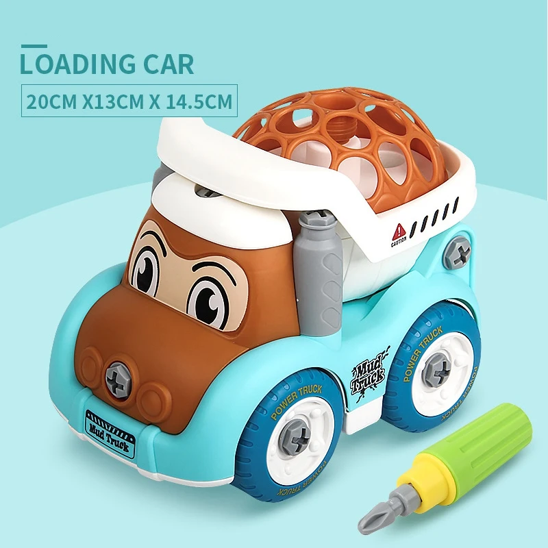 

Take Apart Toys Construction Truck Cartoon Vehicle Cars Stem Building Toy DIY Engineering Learning Educational Set
