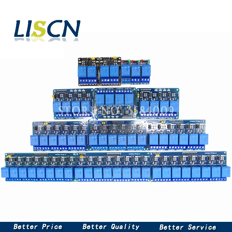 

5v 12v 24v 1 2 4 6 8 channel relay module with optocoupler Relay Output 1 2 4 6 8 way relay module for arduino In stock
