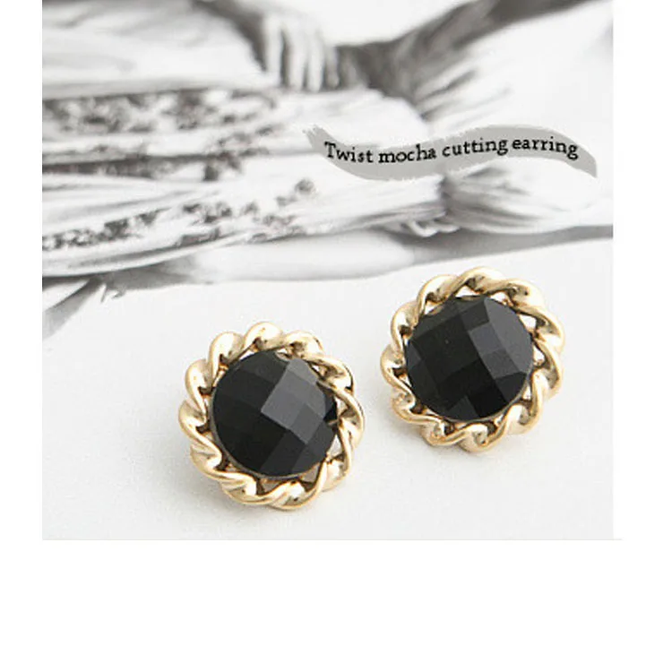 Маленькие ювелирные изделия в Корейском стиле кристаллы многогранные Подсолнух