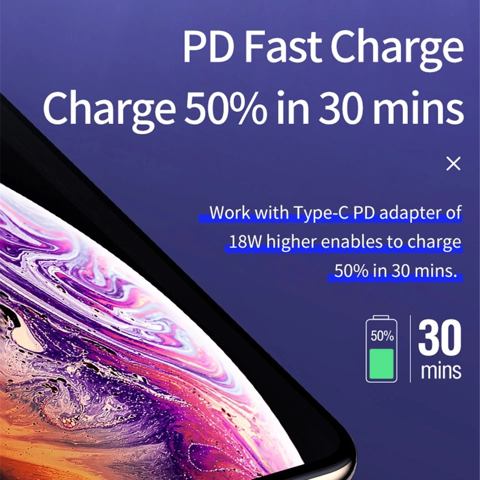 Rock MFI Сертифицированный usb-кабель type c для зарядки lightning для iPhone xs max xr 8 7 6 plus 5 apple ipad pro быстрое зарядное устройство pd кабель