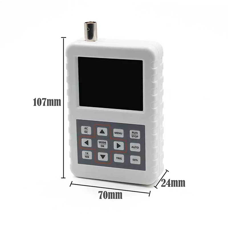 

Handheld Mini Oscilloscope 5M Bandwidth 20MSps Sample Rate ampling Rate With P6020 BNC Standard probe