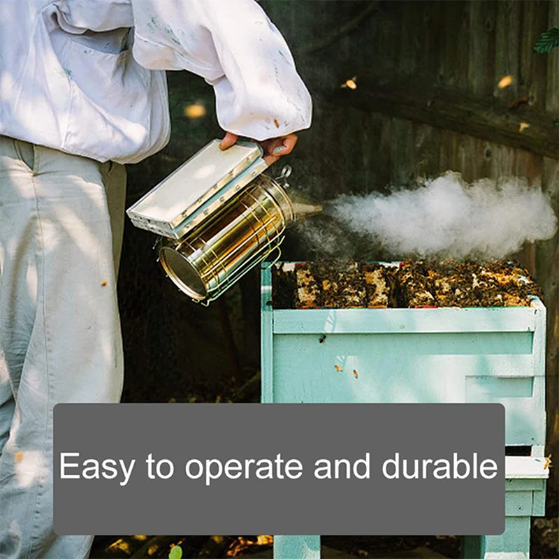 

8PCS Beekeeping Bee Hive Smoker Heat Shield Protection Scraper Queen Catcher Equipment Apiculture Tools Set
