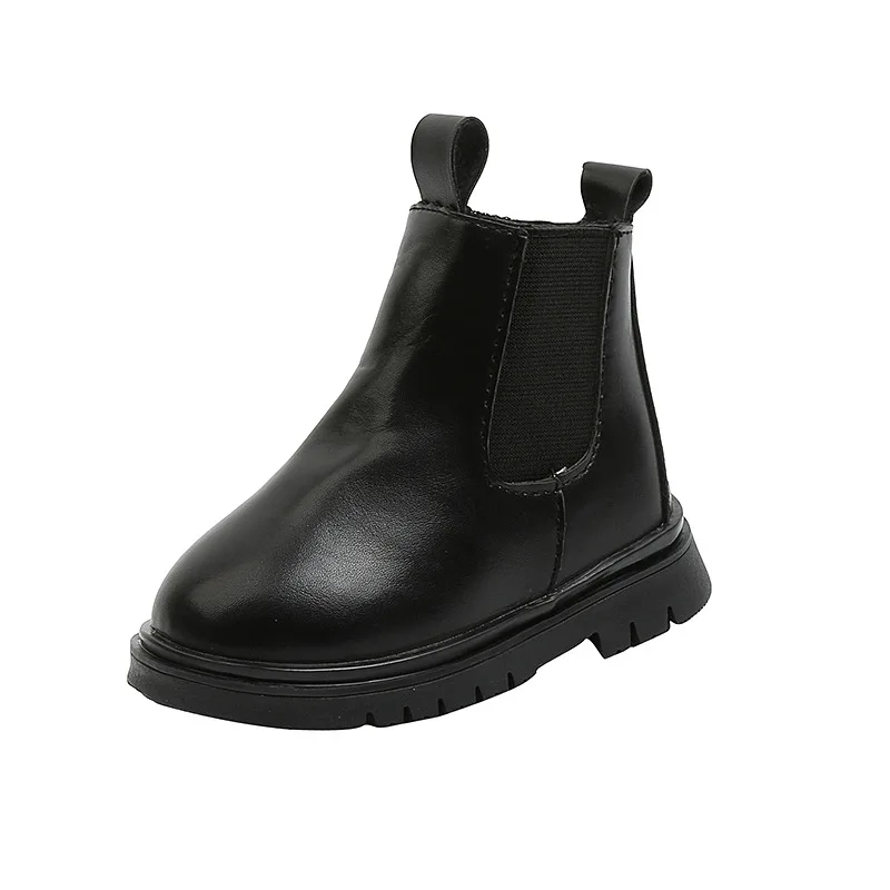 Детские кожаные ботинки челси водонепроницаемые детские кроссовки серые черные