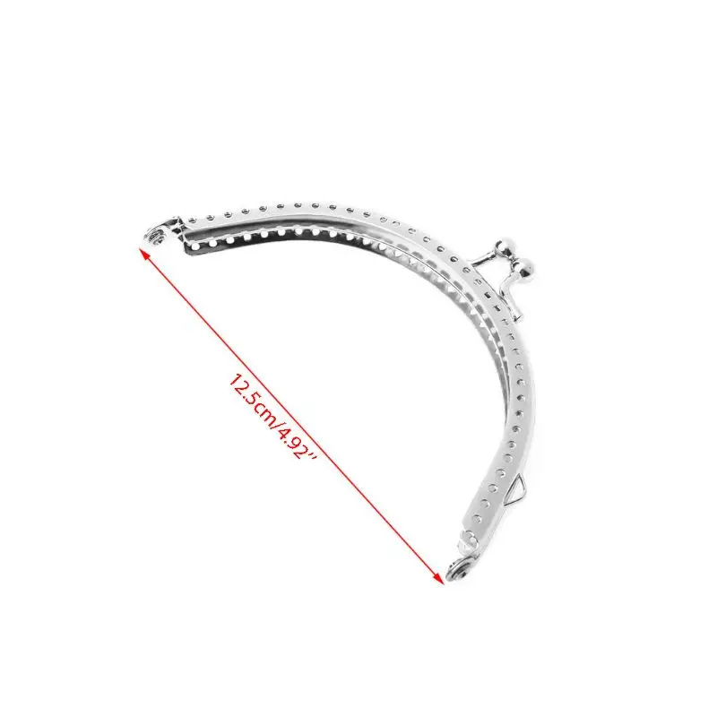 

1PC Coin Bag Purse Metal Frame Kiss Clasp Making Accessories DIY Tool 12.5cm