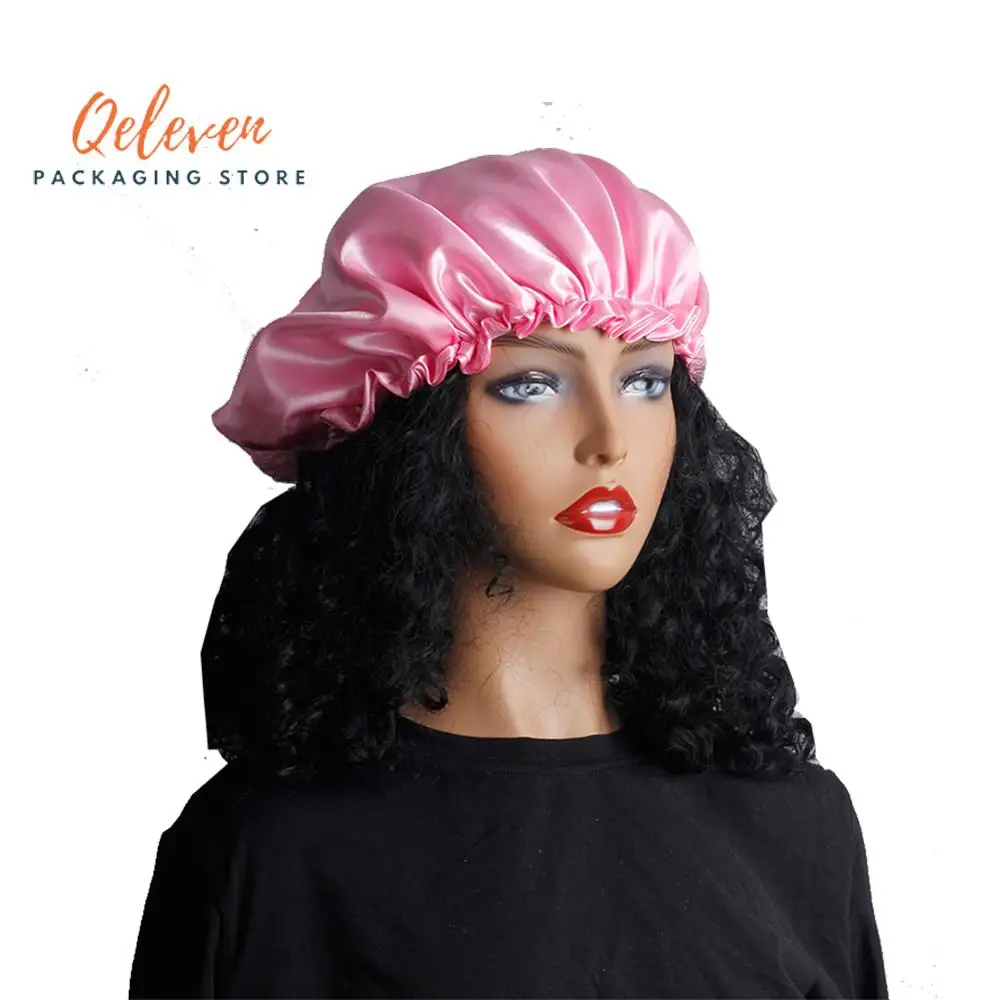 Набор для упаковки необработанных волос с логотипом на заказ атласные