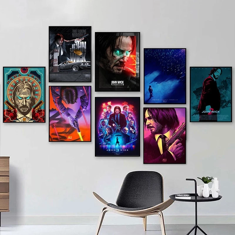 

John Wick Movie SeriesPoster And Prints Canvas Painting Pictures On The Wall Classic Decorative Home Decor