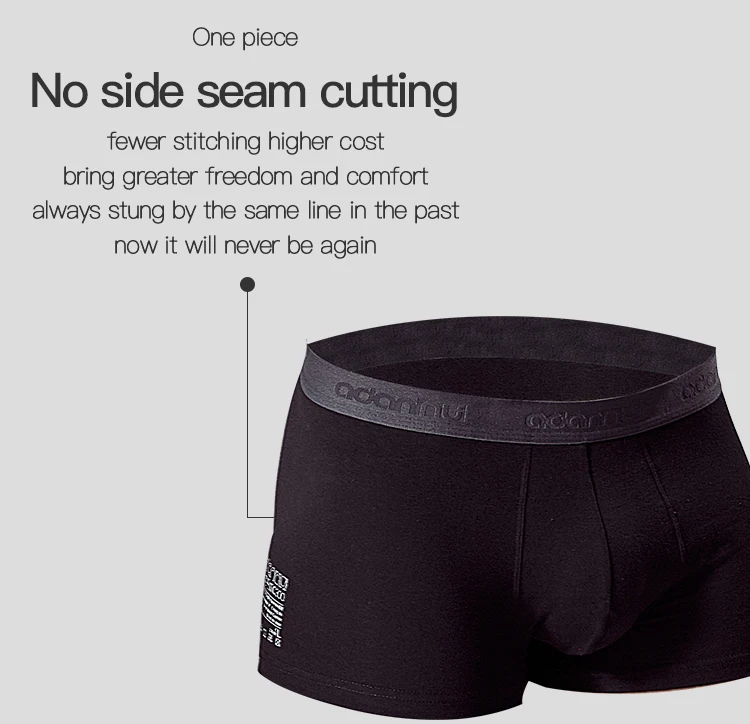 Мужское нижнее белье, боксеры, мужские боксеры, мужские трусы, хлопковые трусы, чистые удобные дышащие мужские боксеры AD304