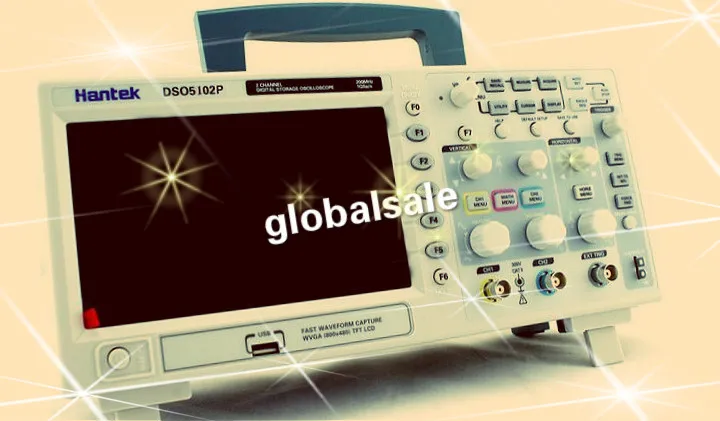 Бесплатная доставка цифровой осциллограф Hantek DSO5102P 100 МГц 2 канала 1GS/s 7 ''TFT LCD