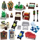 Друзья, город, туалет, Детская каретка, дерево, диван, кровать, самостоятельная сборка, строительные блоки, игрушки для детей, детская игрушка-фигурка, город, Мос