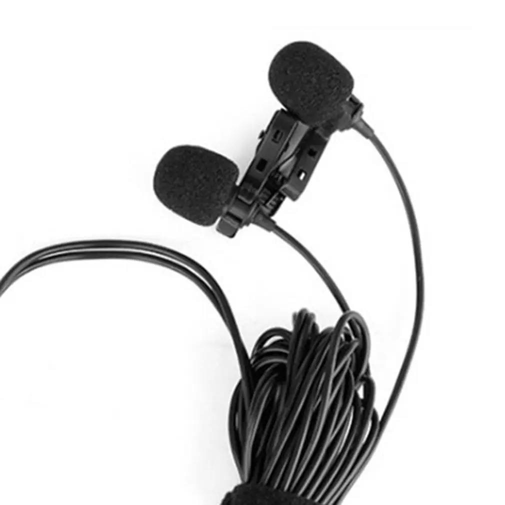 

New Lavalier Microphone for iPhone Canon Nikon DSLR 4m Omni-directional Clip-on Lapel Video Mic Updated of BY-M1