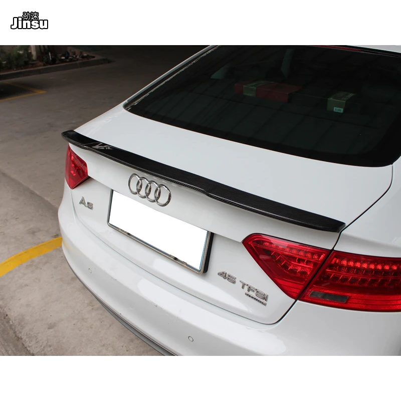 V образный спойлер для заднего багажника из углеродного волокна audi a5 sportback 4door 2007