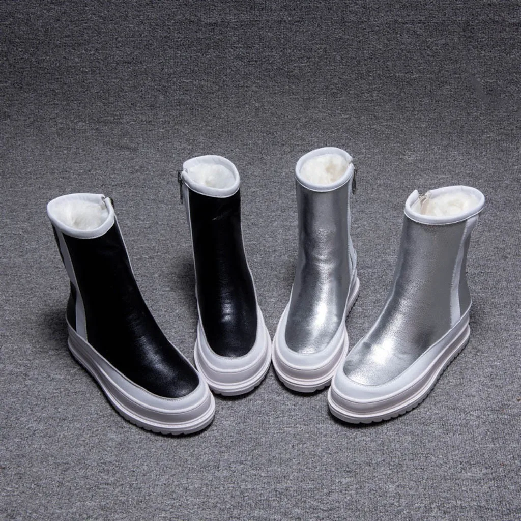 Новинка 2020 года сезон весна зима зимние уличные ботинки женские теплые на