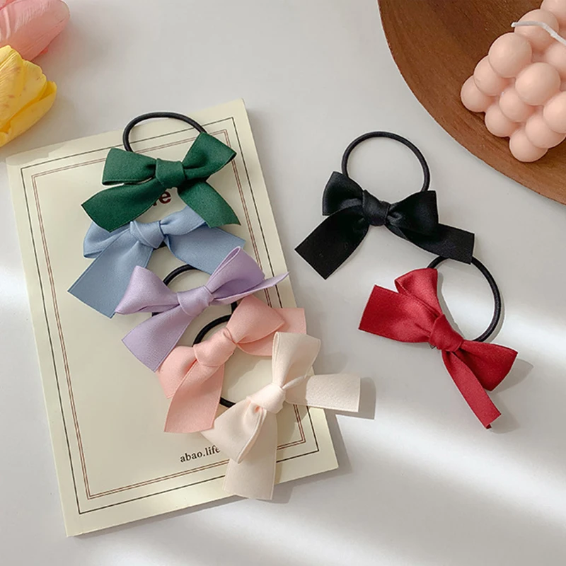 

Hair Bow Hairpins Barrettes Korean Style Hair Rope Cute Girls Hairgrip Headwear Woman Bowknot Hair Ties Hair Accessories