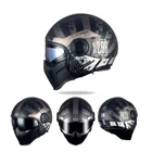 Шлем мотоциклетный унисекс, многофункциональный полушлем, CYRIL, Black Warrior, 4 варианта