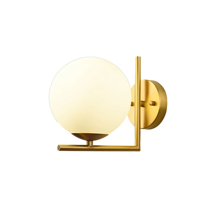 

New Modern Led Wall Lamp Nordic Real Brass Sconce Lights For Bedroom Bedside Corridor Aisle Home Indoor Lighting Decoration