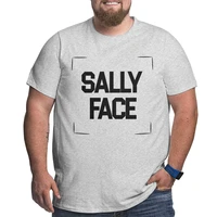 2021 hot sale sally face black logo t shirt brand loose summer half sleeved trend streetwear oversized t shirt 6xl 5xl