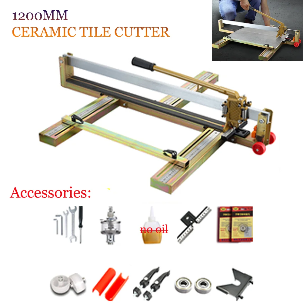 

1200mm Ceramic Tile Cutter Home Small Ceramic Tile Cutting Machine Push The Knife Manual High Precision Tile Cutter