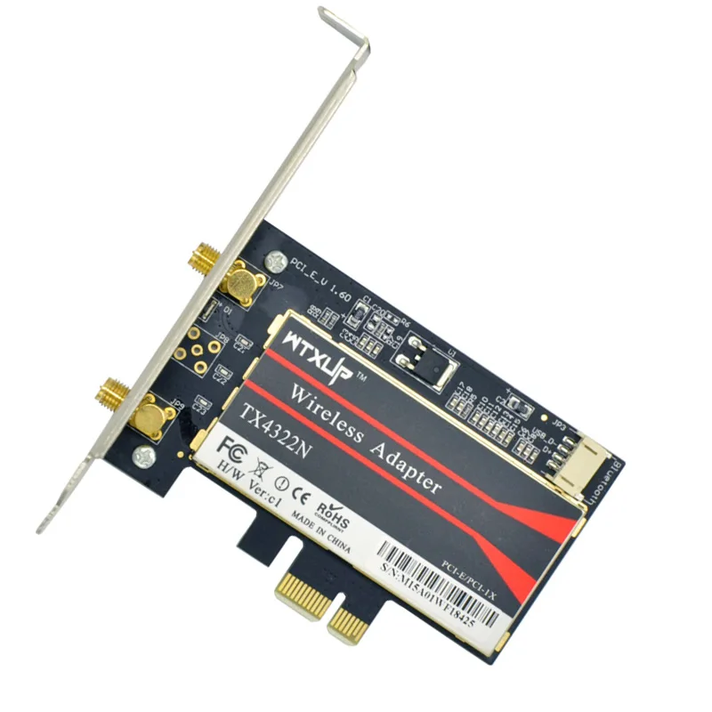 Broadcom BCM943228HMB Настольный 2 4 ГГц и 5 802 11 abgn BT Bluetooth 0 wifi карта PCI-1X беспроводная сетевая