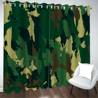 camouflage windows drapes set camouflage design curtains for bedroom living room for kids boys girls abstract soft colors