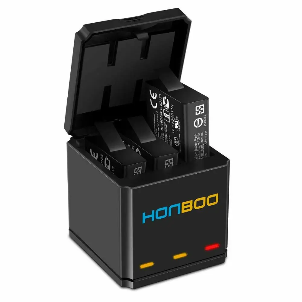 Аккумулятор и тройное зарядное устройство для камеры GoPro Hero 7 hero 6 5 black |