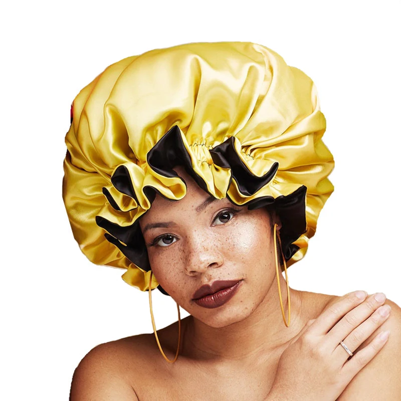 

Шапка женская шелковая атласная, шапка для сна и ночи, инструмент для укладки кудрявых волос