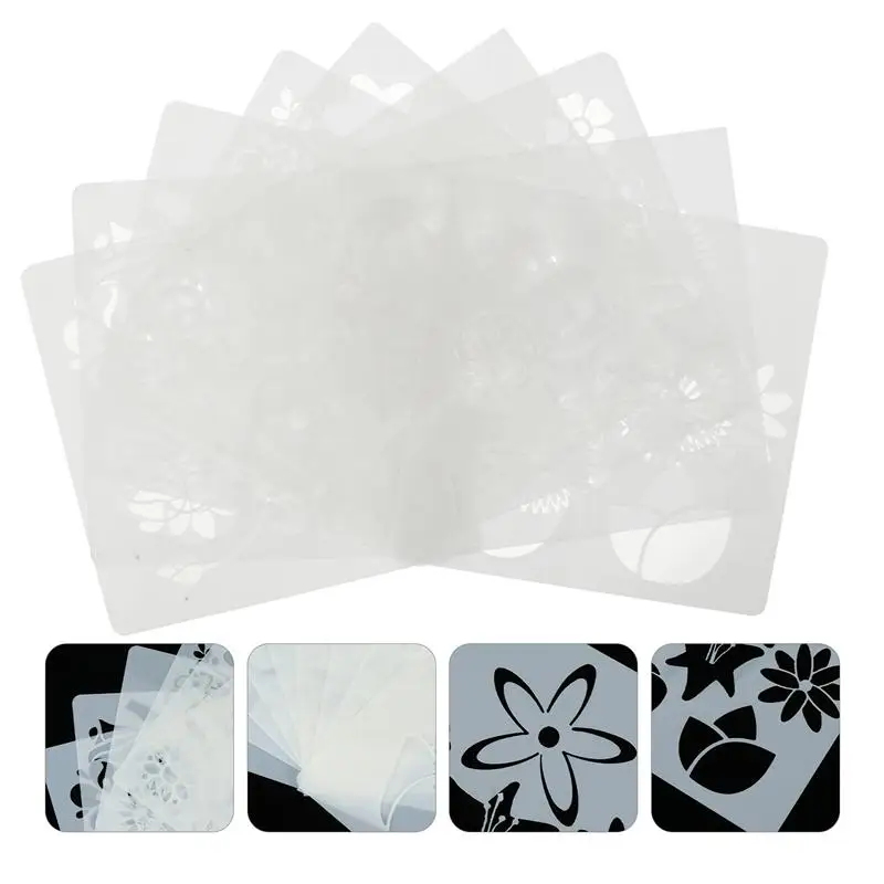

9pcs Flower Stencils for Painting Reusable Drawing Template for DIY Craft Making