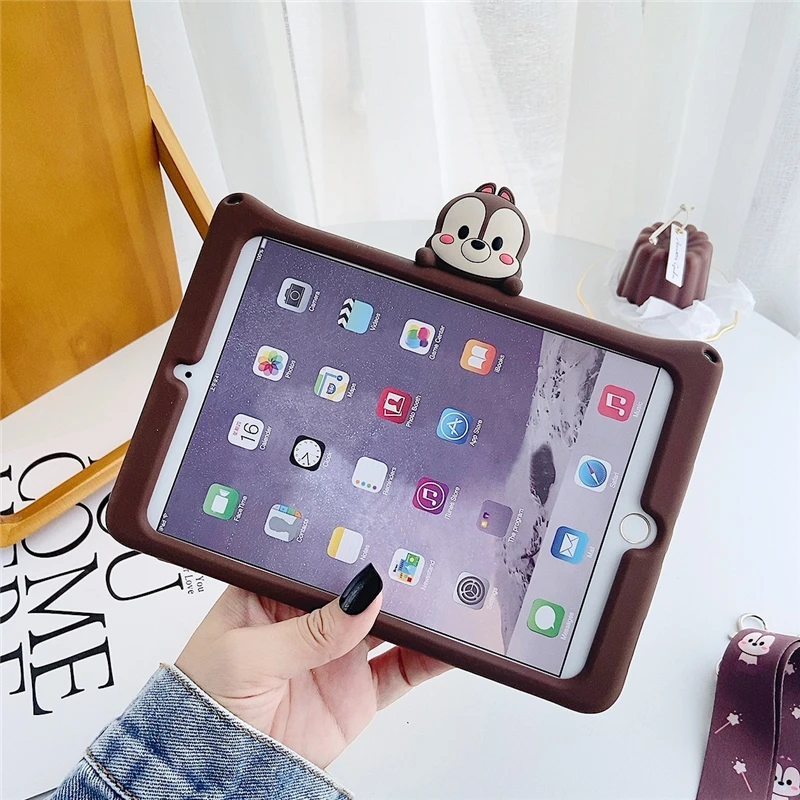 Чехол для Apple ipad 2 3 4 мультяшный чехол нового Air 1 умный 2017 подставка держатель