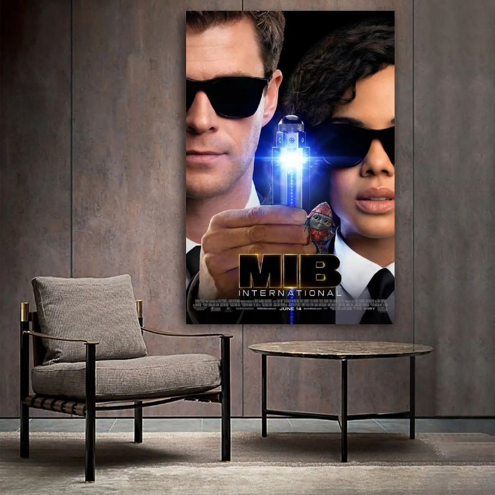 

Men in Black International 2019 Film Poster Canvas Art Poster and Wall Art Picture Print Modern Family bedroom Decor Posters