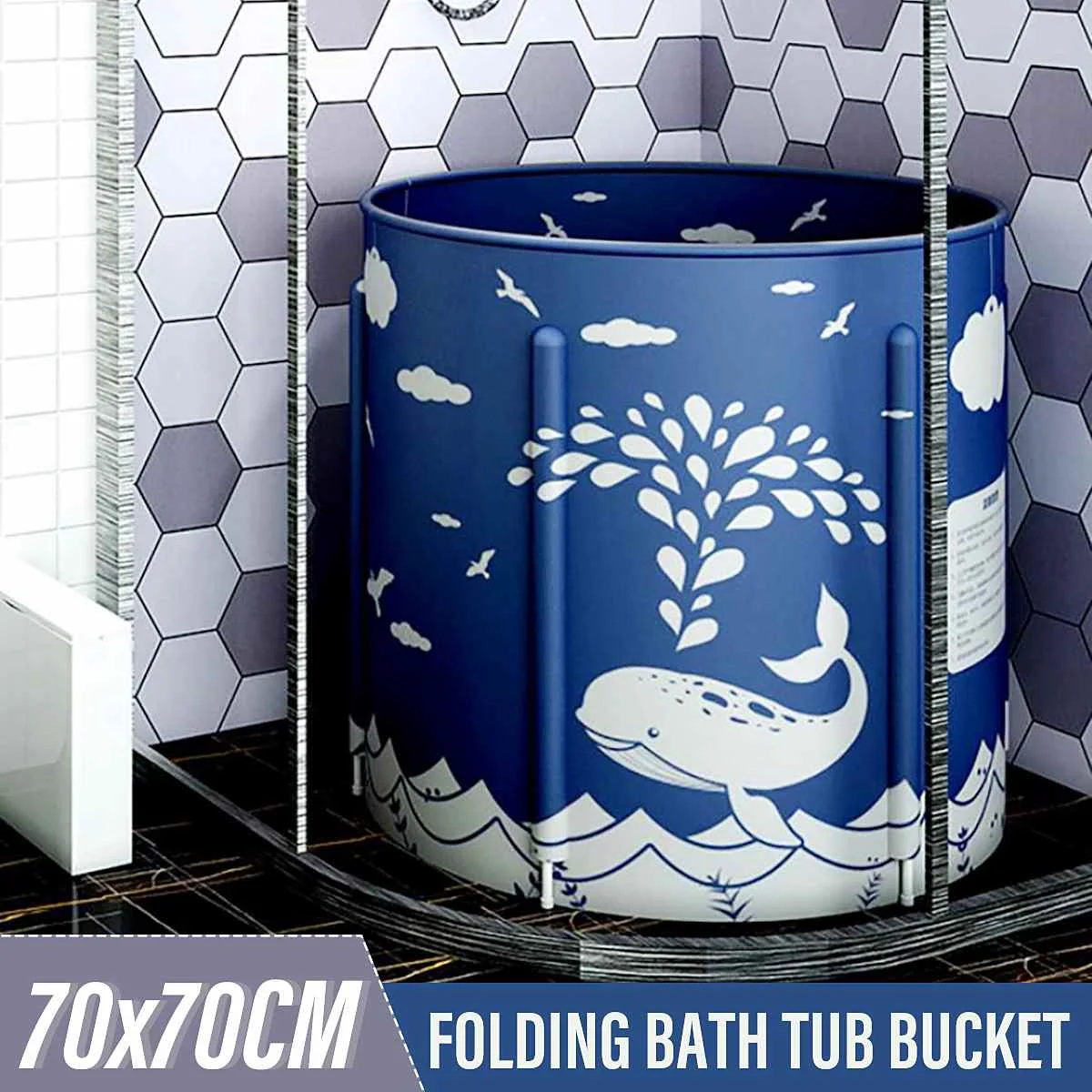 

Portable Bathtub Folding Bath Bucket Foldable Large Adult Bathtub Baby Swimming Pool Insulation Family Bathroom Spa Sauna Batht
