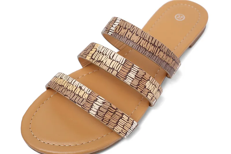 YMECHIC 2019 Retro Casual Beach Ladies Summer Shoes and Sandals Flat Heel Narrow Band Flip Flops Women Slides Large Size Shoe | Обувь