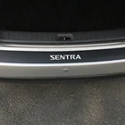 Автомобильные наклейки, наклейки на задний бампер, защитная пленка на багажник автомобиля против царапин для Nissan Sentra, аксессуары из углеродного волокна