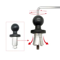 aluminum base rubber motorcycle bike mount black fork stem base with ball head for mount for gopro ball mount a01 21 dropshp