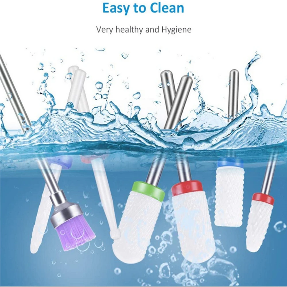 7 шт. керамический фреза для маникюра ногтей сверла электрической дрели