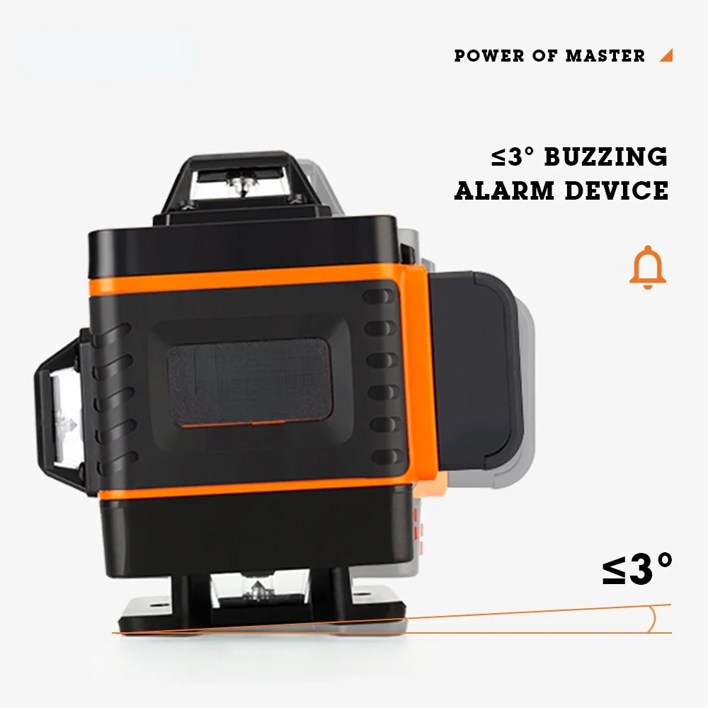 

16 Lines 4D Laser Level cross line Green laser level self-leveling multipurpose level laser horizon vertical measure