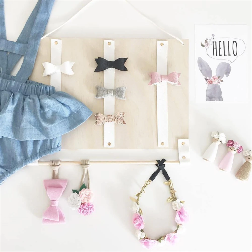 В скандинавском стиле для хранения ювелирных изделий из цельного дерева бант