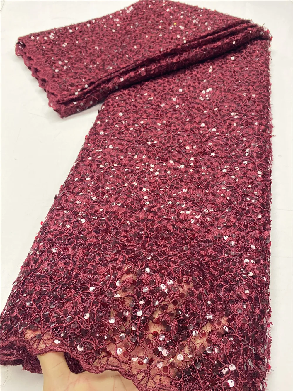 NI.AI серый гипюровый кружевной шнур кружевная вышивка Африканский кружево с