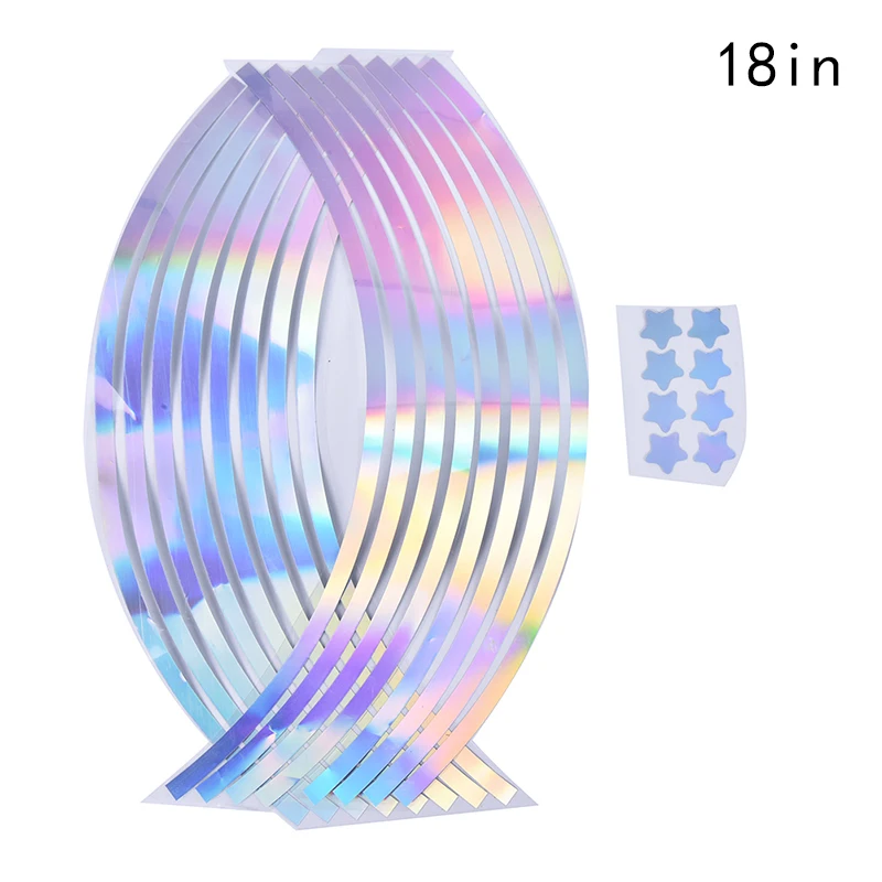 

16Pcs PVC 14/18 inches Fashion Durable High Quality Portable Wheel Rim Tape For Motorcycle Car Reflective Stripes