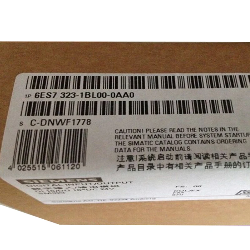 

New Original 6ES7323-1BL00-0AA0 6ES7 323-1BL00-0AA0 PLC