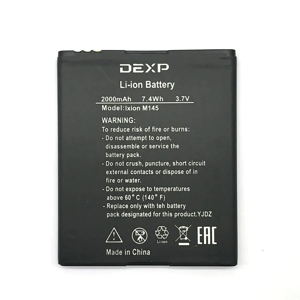 1 шт. новый 100% высококачественный аккумулятор Ixion M145 для DEXP мобильный