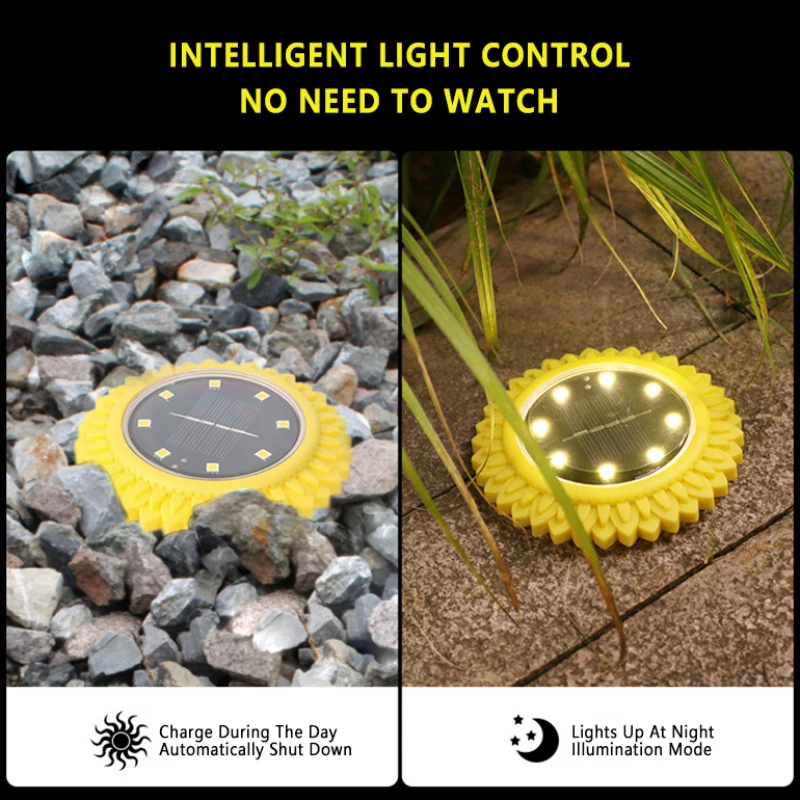 Наземные фонари на солнечной батарее 8 светодиосветодиодный водонепроницаемые