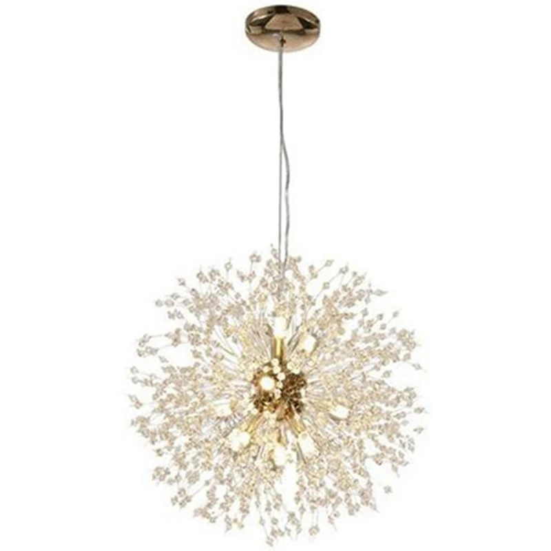 

LBER Led Chandelier Lamp Dandelion for Living Dining Room Kitchen Bedroom Home Modern Decoration Lustre Pendant Ceiling Light