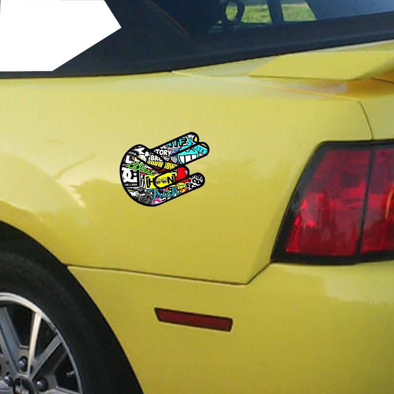 Виниловая Водонепроницаемая наклейка Bomb рука-шокер из ПВХ для защиты от солнца |