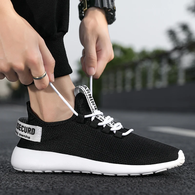 New trendy brand breathable casual sports shoes men's simple and versatile soft-soled Korean trend low-top | Обувь