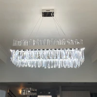 modern hanging chandelier for living room luxury rectangle kitchen island crystal lamps chrome led chandeliers for dining room