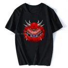 Мужская футболка Cacodemon Doom от allysontx(1), женская футболка, хлопковые футболки, топы, аниме Харадзюку