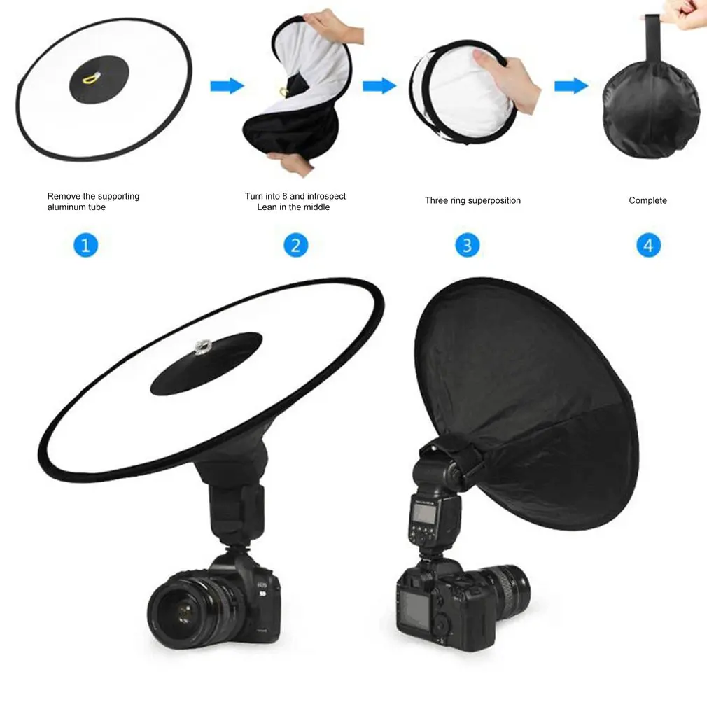 

Conical 44cm Portrait Shooting Lamp Fill Lampshade Set Top Diffuser Annular Soft Light Box Suitable For Wedding