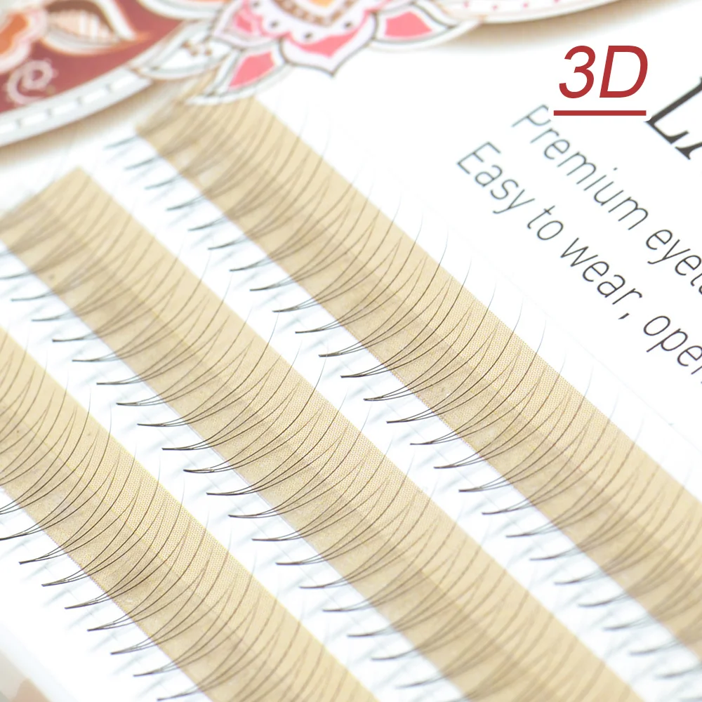 Готовые вееры LAGEE для наращивания ресниц мягкие натуральные пряди из